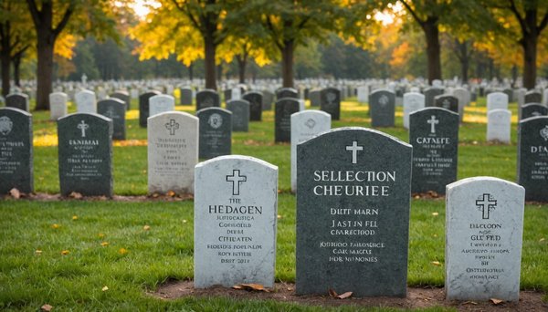 Sélection des pierres tombales : choisissez l'hommage parfait pour vos proches